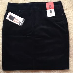 S. C.& Co. Black Corduroy Skirt
